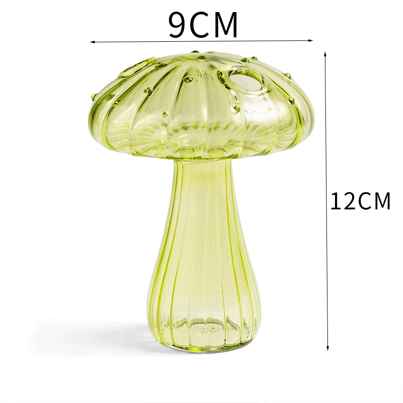 Glass Mushroom Vase Aromatherapy Vase Hydroponic Flower Arrangement Decoration Home Decoration Glass Creative Vase