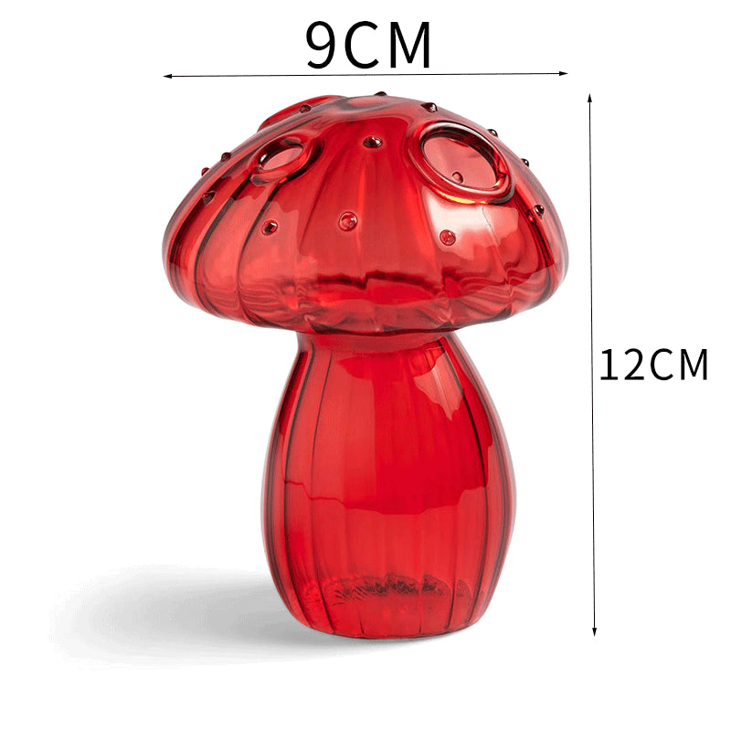 Glass Mushroom Vase Aromatherapy Vase Hydroponic Flower Arrangement Decoration Home Decoration Glass Creative Vase